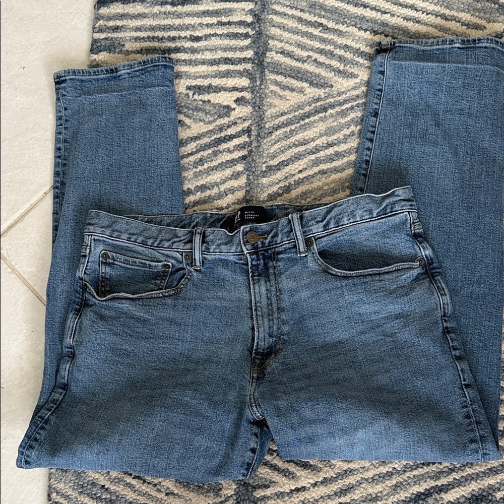GAP Classic Blue Denim Jeans 36 X 30 Straight Taper